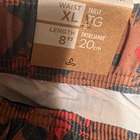 NWT prAna Metric E-Waist Shorts Mens Size Large XL Fresca Camo 8” No Liner (D4) - Picture 5 of 8